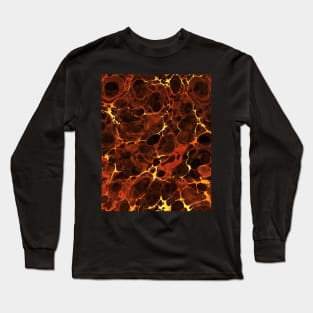 Abstract Marbling Pattern Long Sleeve T-Shirt